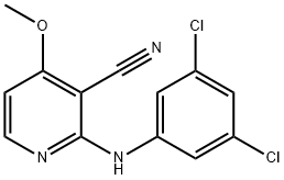 2-(3,5-DICHLOROANILINO)-4-METHOXYNICOTINONITRILE Struktur