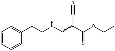 ETHYL 2-NITRILO-3-((2-PHENYLETHYL)AMINO)PROP-2-ENOATE Struktur