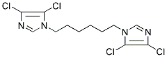 4,5-DICHLORO-1-[6-(4,5-DICHLORO-1H-IMIDAZOL-1-YL)HEXYL]-1H-IMIDAZOLE Struktur