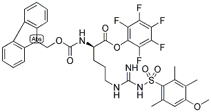 FMOC-D-ARG(MTR)-OPFP Struktur