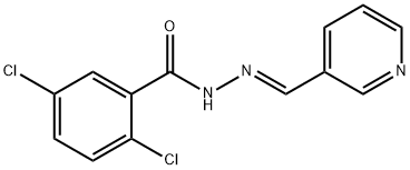 2,5-DICHLORO-N'-(3-PYRIDINYLMETHYLENE)BENZENECARBOHYDRAZIDE Struktur