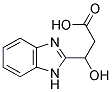 3-(1H-BENZIMIDAZOL-2-YL)-3-HYDROXYPROPANOIC ACID Struktur