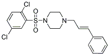 1,4-DICHLORO-2-((4-(3-PHENYLPROP-2-ENYL)PIPERAZINYL)SULFONYL)BENZENE Struktur