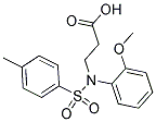 3-[(2-METHOXYPHENYL)[(4-METHYLPHENYL)SULFONYL]AMINO]PROPANOIC ACID Struktur