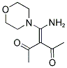 3-[AMINO(MORPHOLIN-4-YL)METHYLENE]PENTANE-2,4-DIONE Struktur