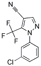 1-(3-CHLOROPHENYL)-5-(TRIFLUOROMETHYL)-1H-PYRAZOLE-4-CARBONITRILE Struktur