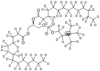 1,2-DIMYRISTOYL-D54-SN-GLYCEROL-3-PHOSPHOCHOLINE-1,1,2,2-D4-N,N,N-TRIMETHYL-D9 Struktur