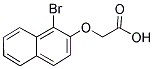 (1-BROMO-NAPHTHALEN-2-YLOXY)-ACETIC ACID Struktur