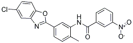 N-[5-(5-CHLORO-BENZOOXAZOL-2-YL)-2-METHYL-PHENYL]-3-NITRO-BENZAMIDE Struktur