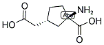 (1R,3R)-1-AMINO-1-CARBOXYCYCLOPENTANE-3-ACETIC ACID Struktur