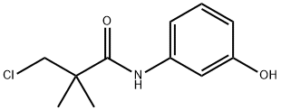 3-CHLORO-N-(3-HYDROXY-PHENYL)-2,2-DIMETHYL-PROPIONAMIDE Struktur