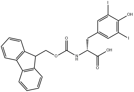 FMOC-3,5-DIIODO-D-TYROSINE Struktur