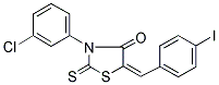 (5E)-3-(3-CHLOROPHENYL)-5-(4-IODOBENZYLIDENE)-2-THIOXO-1,3-THIAZOLIDIN-4-ONE Struktur