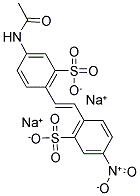 4-ACETAMIDO-4'-NITROSTILBENE-2,2'-DISULFONIC ACID, DISODIUM SALT Struktur