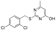 2-[(2,4-DICHLOROBENZYL)SULFANYL]-6-METHYL-4-PYRIMIDINOL Struktur