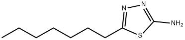 5-HEPTYL-[1,3,4]THIADIAZOL-2-YLAMINE Struktur