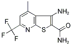 3-AMINO-4-METHYL-6-TRIFLUOROMETHYL-THIENO[2,3-B]PYRIDINE-2-CARBOXYLIC ACID AMIDE Struktur