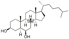 5-ALPHA-CHOLESTAN-3-BETA, 6-BETA-DIOL Struktur