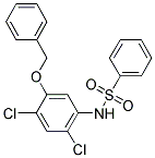 N-[5-(BENZYLOXY)-2,4-DICHLOROPHENYL]BENZENESULFONAMIDE Struktur