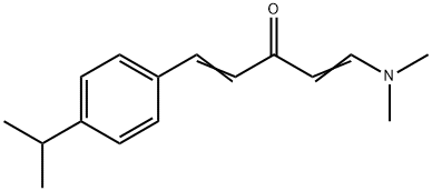 1-(DIMETHYLAMINO)-5-(4-ISOPROPYLPHENYL)-1,4-PENTADIEN-3-ONE Struktur