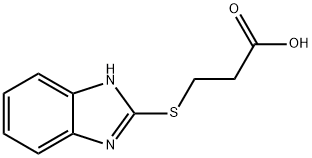 3-(1H-BENZIMIDAZOL-2-YLSULFANYL)PROPANOIC ACID Struktur