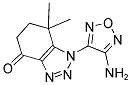 1-(4-AMINO-1,2,5-OXADIAZOL-3-YL)-7,7-DIMETHYL-1,5,6,7-TETRAHYDRO-4H-1,2,3-BENZOTRIAZOL-4-ONE Struktur