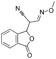 3-(METHOXYIMINO)-2-(3-OXO-1,3-DIHYDRO-2-BENZOFURAN-1-YL)PROPANENITRILE Struktur