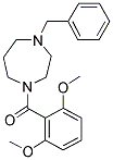 1-BENZYL-4-(2,6-DIMETHOXYBENZOYL)-HEXAHYDRO-1,4-DIAZEPINE Struktur