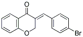 (E)-3-(4-BROMOBENZYLIDENE)-2,3-DIHYDROCHROMEN-4-ONE Struktur