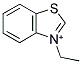 3-ETHYL-1,3-BENZOTHIAZOL-3-IUM Struktur