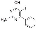 2-AMINO-4-HYDROXY-5-IODO-6-PHENYLPYRIMIDINE Struktur