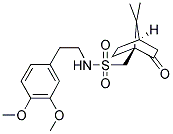 1-((((2-(3,4-DIMETHOXYPHENYL)ETHYL)AMINO)SULFONYL)METHYL)-7,7-DIMETHYLBICYCLO[2.2.1]HEPTAN-2-ONE Struktur