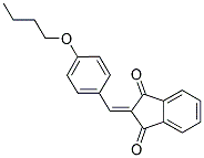 2-((4-BUTOXYPHENYL)METHYLENE)INDANE-1,3-DIONE Struktur