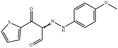 2-[2-(4-METHOXYPHENYL)HYDRAZONO]-3-OXO-3-(2-THIENYL)PROPANAL Struktur