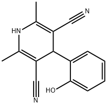 4-(2-HYDROXYPHENYL)-2,6-DIMETHYL-1,4-DIHYDRO-3,5-PYRIDINEDICARBONITRILE Struktur