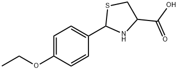 2-(4-ETHOXY-PHENYL)-THIAZOLIDINE-4-CARBOXYLIC ACID Struktur