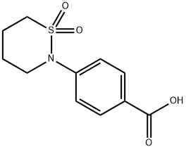 4-(1,1-DIOXO-1-LAMBDA-6,2-THIAZINAN-2-YL)BENZOIC ACID Struktur