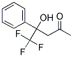 5,5,5-TRIFLUORO-4-HYDROXY-4-PHENYL-PENTAN-2-ONE Struktur