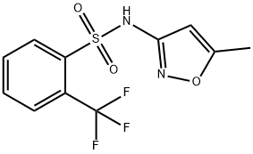 (5-METHYLISOXAZOL-3-YL)((2-(TRIFLUOROMETHYL)PHENYL)SULFONYL)AMINE Struktur