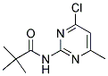 N1-(4-CHLORO-6-METHYLPYRIMIDIN-2-YL)-2,2-DIMETHYLPROPANAMIDE Struktur