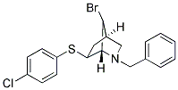 2-BENZYL-7-BROMO-6-[(4-CHLOROPHENYL)THIO]-2-AZABICYCLO[2.2.1]HEPTANE Struktur