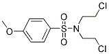 N,N-BIS(2-CHLOROETHYL)-4-METHOXYBENZENESULFONAMIDE Struktur