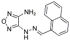 1-NAPHTHALDEHYDE (4-AMINO-1,2,5-OXADIAZOL-3-YL)HYDRAZONE Struktur