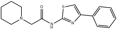 N-(4-PHENYL-1,3-THIAZOL-2-YL)-2-PIPERIDINOACETAMIDE Struktur