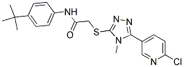 N1-[4-(TERT-BUTYL)PHENYL]-2-([5-(6-CHLORO-3-PYRIDYL)-4-METHYL-4H-1,2,4-TRIAZOL-3-YL]THIO)ACETAMIDE Struktur