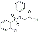 2-([(2-CHLOROPHENYL)SULFONYL]ANILINO)ACETIC ACID Struktur