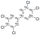 13C12-3,3',4,4',5,5'-HEXACHLOROBIPHENYL Struktur