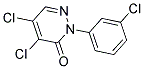 4,5-DICHLORO-2-(3-CHLOROPHENYL)-3(2H)-PYRIDAZINONE Struktur