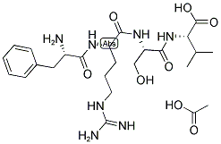 L-PHE-ARG-SER-VAL ACETATE Struktur