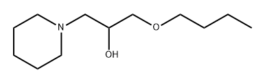 1-BUTOXY-3-PIPERIDIN-1-YL-PROPAN-2-OL Struktur